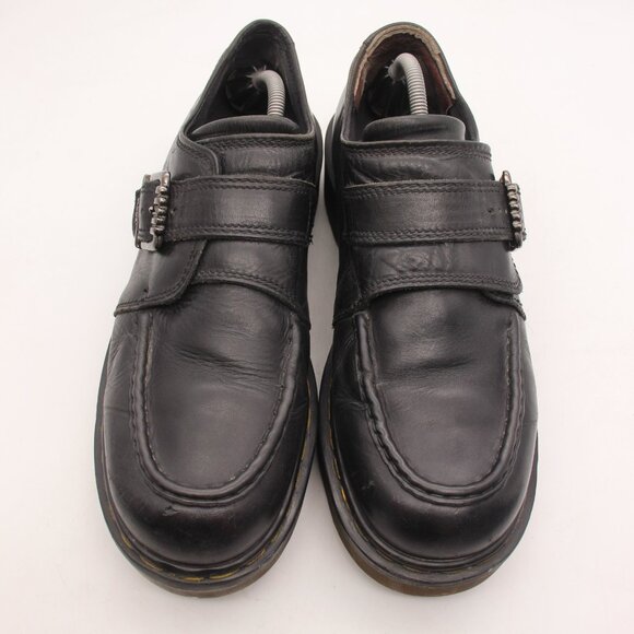 Dr. Doc Martens 8690 Men's Size UK 11 Black Leather Made In England Monk Strap - Picture 2 of 12